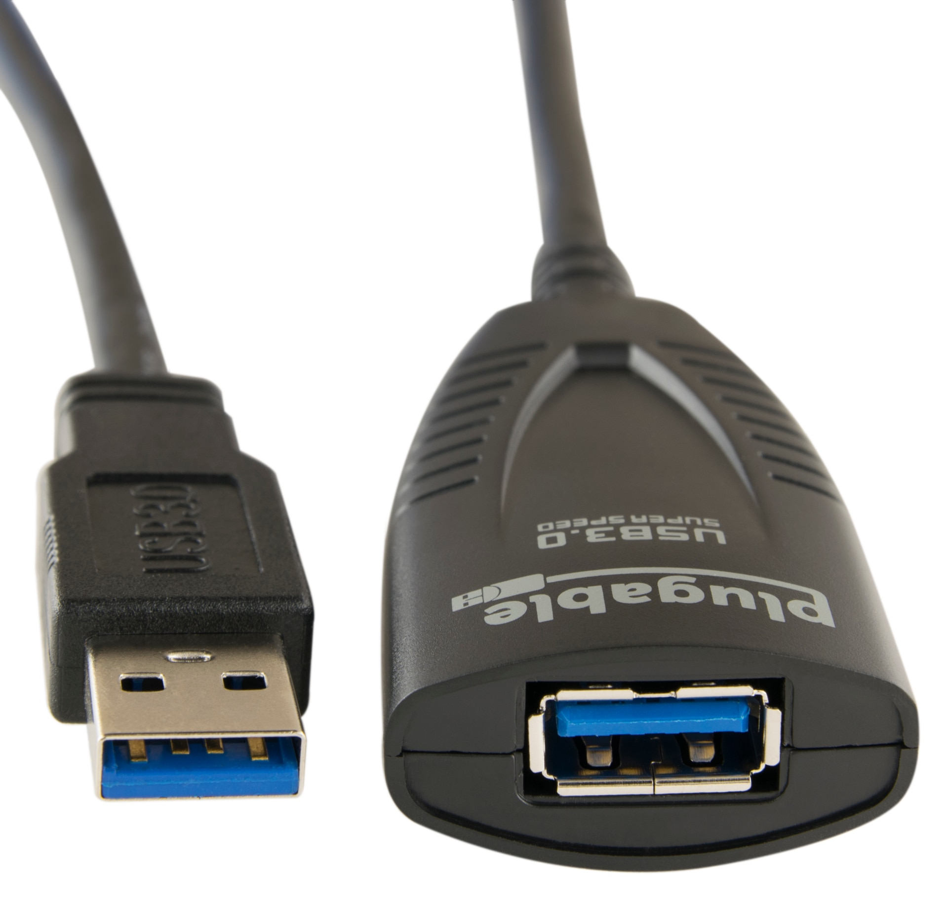 Plugable 5 Meter (16 Foot) USB 3.0 Active Extension Cable w/ AC Power Adapter and Back-Voltage Protection,Driverless