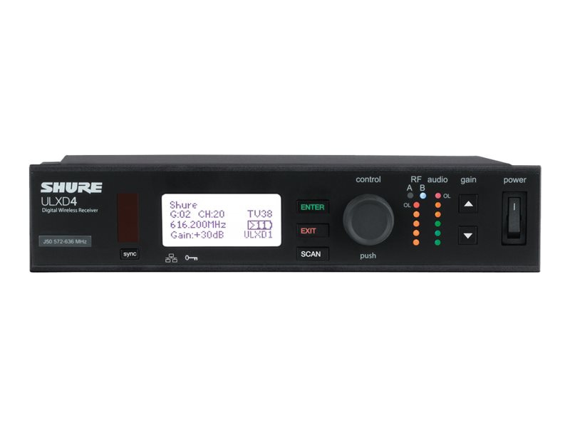 Shure ULX-D Digital Wireless System ULXD4 - wireless audio receiver for wireless microphone system