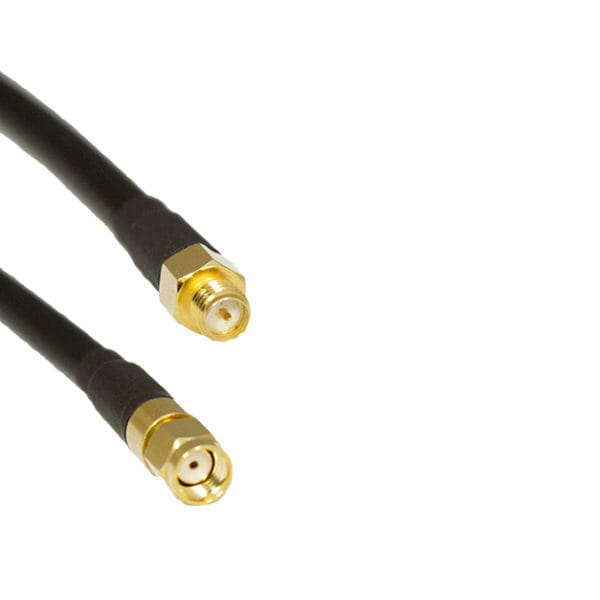 AccelTex 100 Series 18" RPSMA Jack to RPSMA Plug Cable Assembly