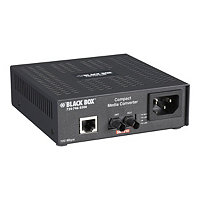 Black Box 100BASE-TX/100BASE-FX, Single-Mode, ST Compact Media Converter