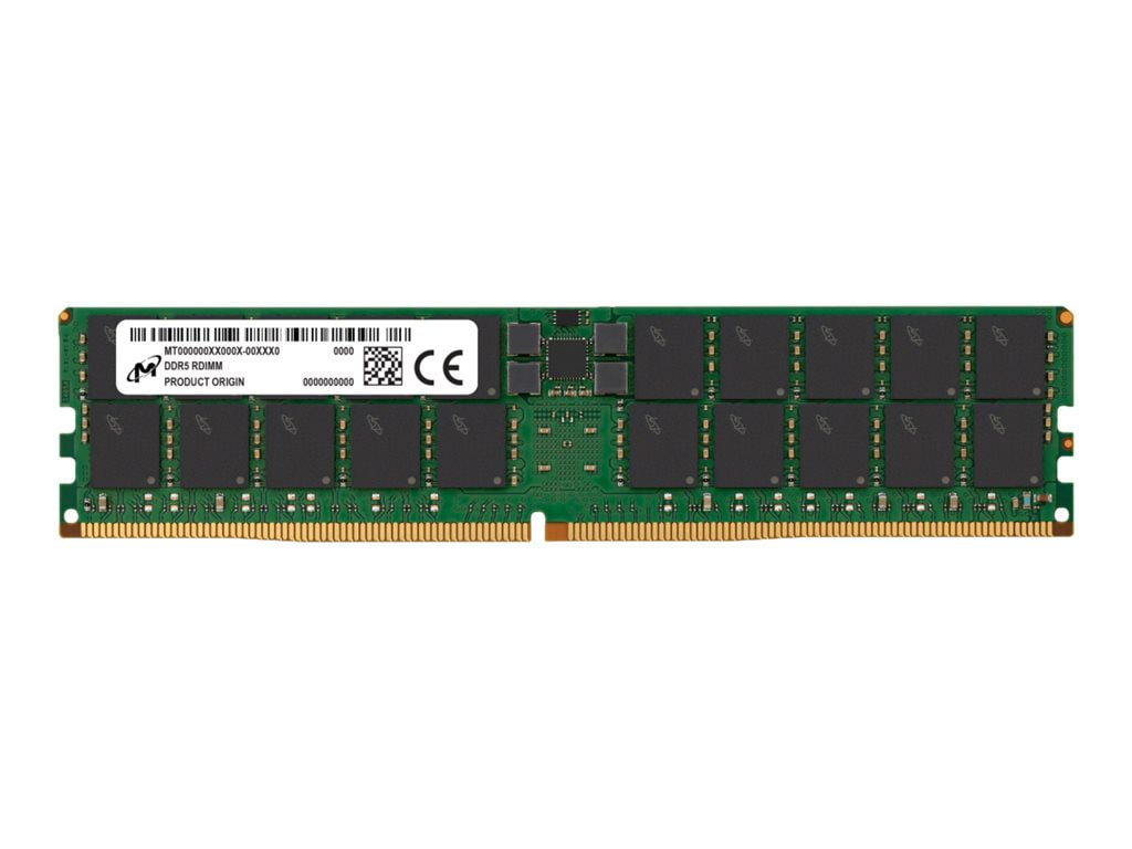 Micron 64GB DDR5 4800MHz RDIMM 2Rx4 CL40 Server Memory