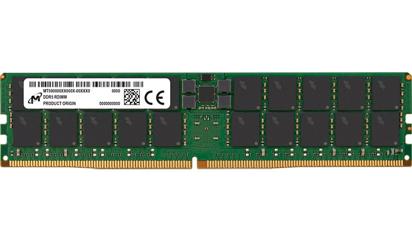 Micron 64GB DDR5 4800MHz RDIMM 2Rx4 CL40 Server Memory