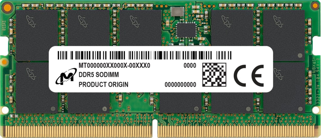 Micron - DDR5 - module - 32 GB - SO-DIMM 262-pin - 4800 MHz / PC5-38400 - u