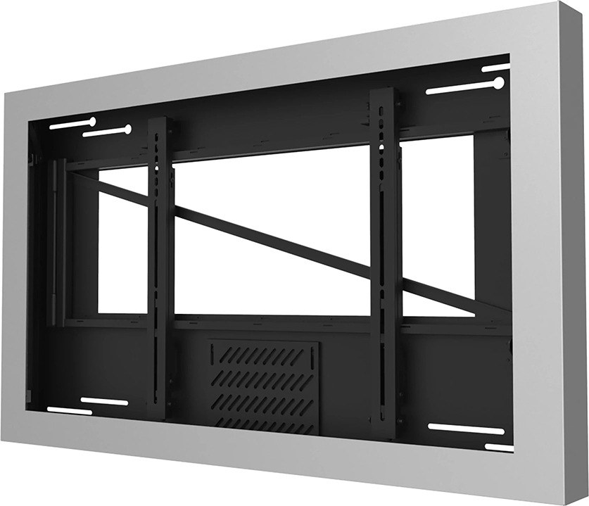 Peerless-AV - enclosure - for flat panel - silver powder