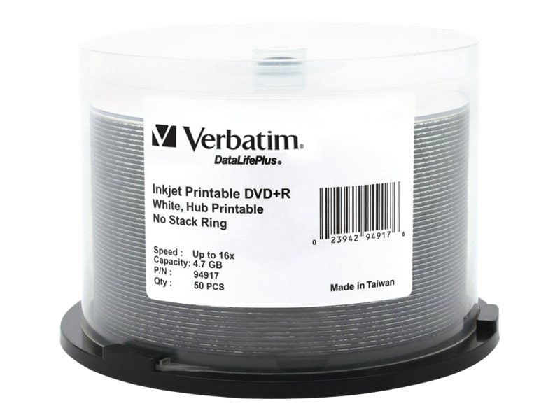 Verbatim DataLifePlus - DVD+R x 50 - 4.7 GB - storage media