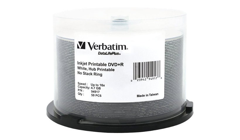 Verbatim DataLifePlus - DVD+R x 50 - 4.7 GB - storage media