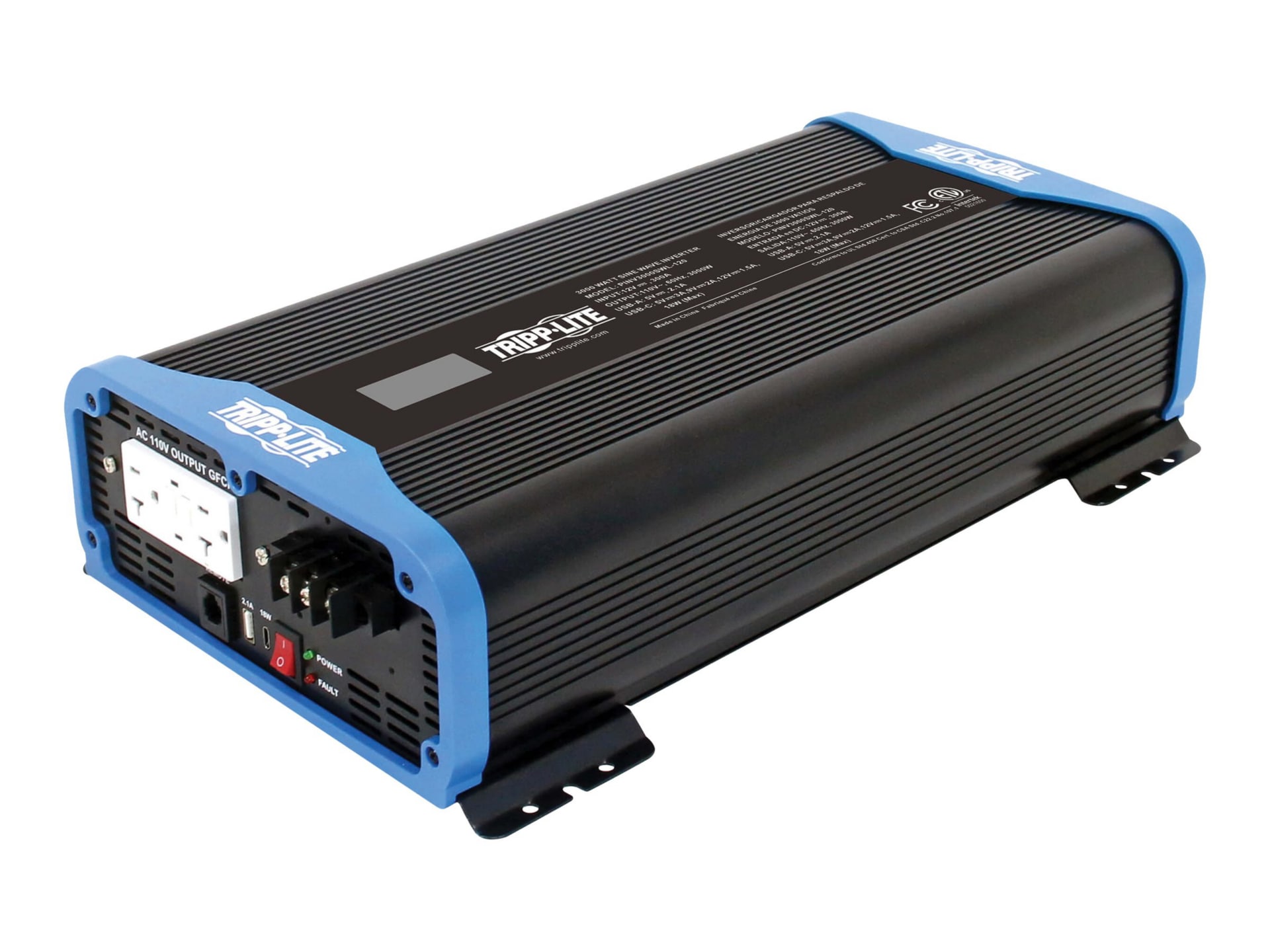 Tripp Lite Compact Power Inverter 3000W 2x 5-15/20R USB Charging w Remote