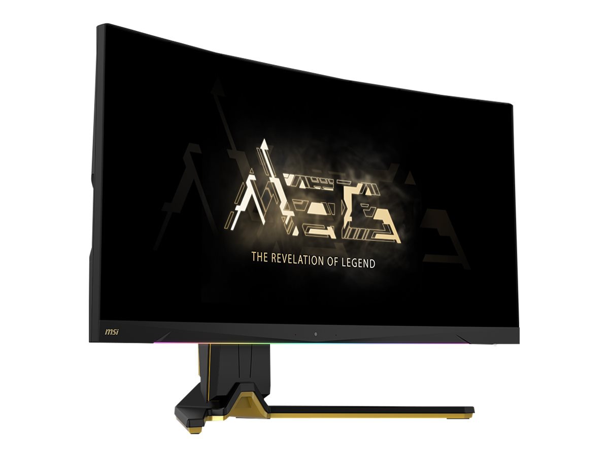 MSI MEG 342C QD-OLED 34" Class UW-QHD Curved Screen Gaming OLED Monitor - 21:9 - Black, Gold