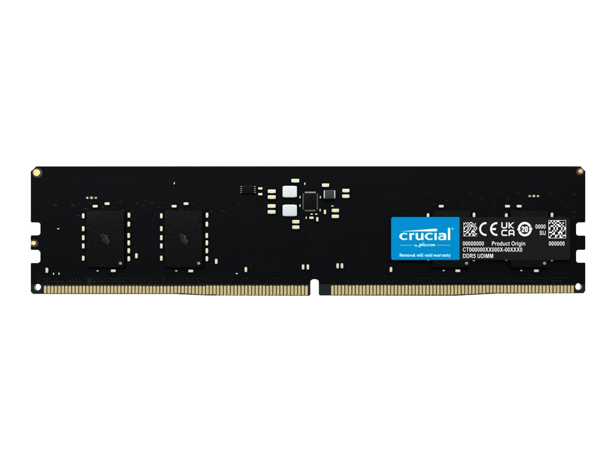 Crucial - DDR5 - module - 8 GB - DIMM 288-pin - 4800 MHz / PC5-38400 - unbuffered