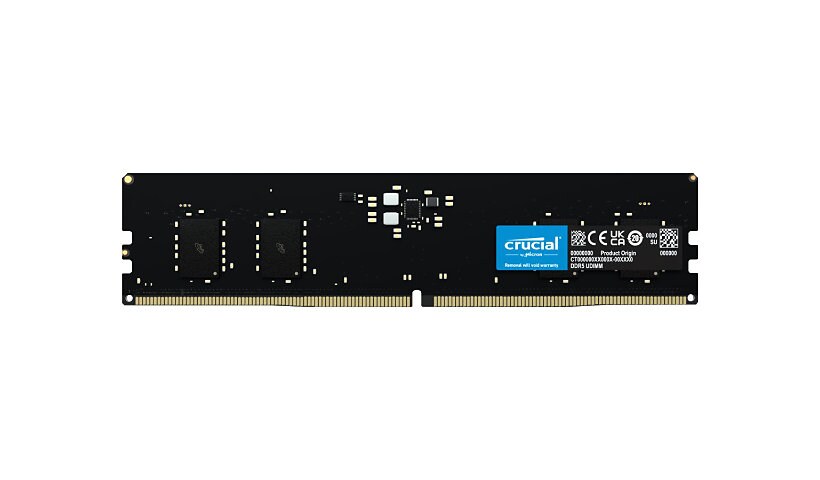 Crucial - DDR5 - module - 8 Go - DIMM 288 broches - 4800 MHz / PC5-38400 - mémoire sans tampon