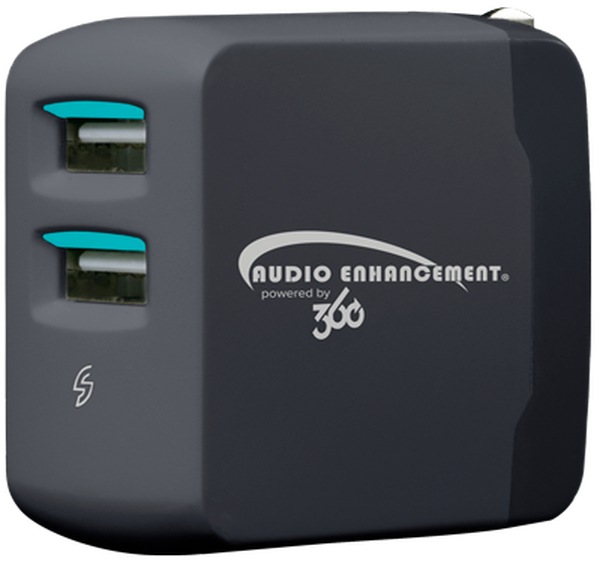 Audio Enhancement Charger with Dual USB Ports for XD Microphone