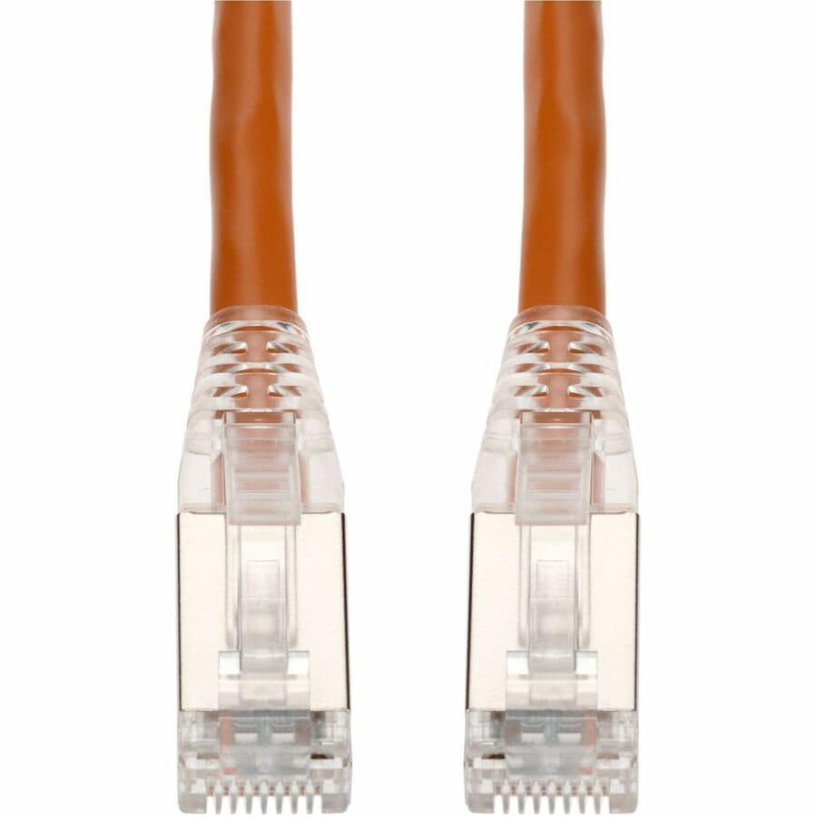 Proline 10ft Orange CAT 6 Shielded PVC Ethernet Cable Snagless Easy Clear Boot TAA RJ-45 M/M