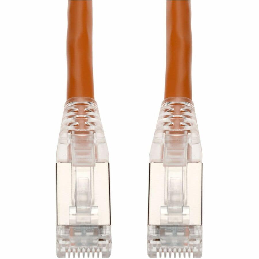 Proline 10ft Orange CAT 6 Shielded PVC Ethernet Cable Snagless Easy Clear Boot TAA RJ-45 M/M