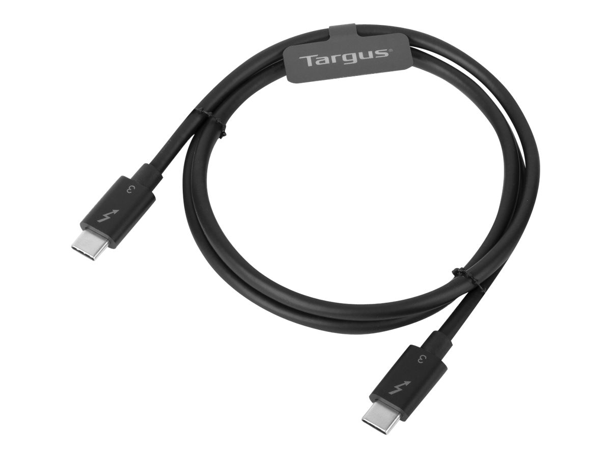 Targus 0.8M USB-C Male to USB-C Male Thunderbolt 3 40Gbps Cable