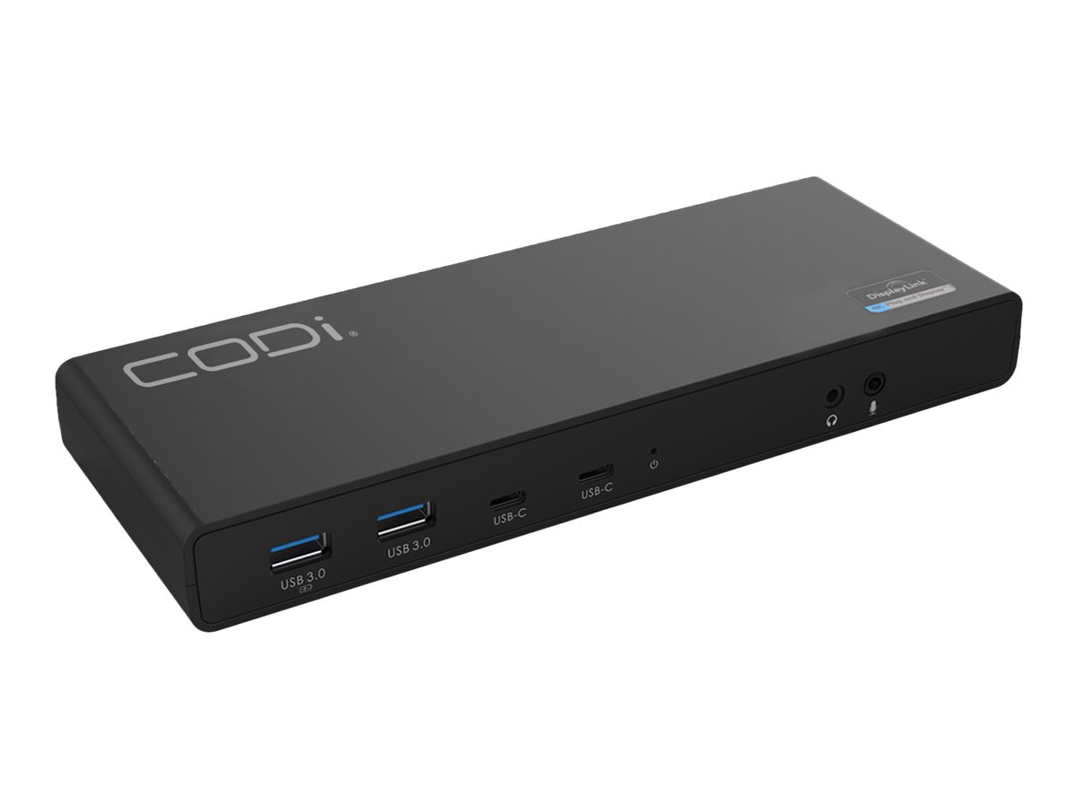 CODi - docking station - USB-C - 2 x HDMI, 2 x DP++ - 1GbE