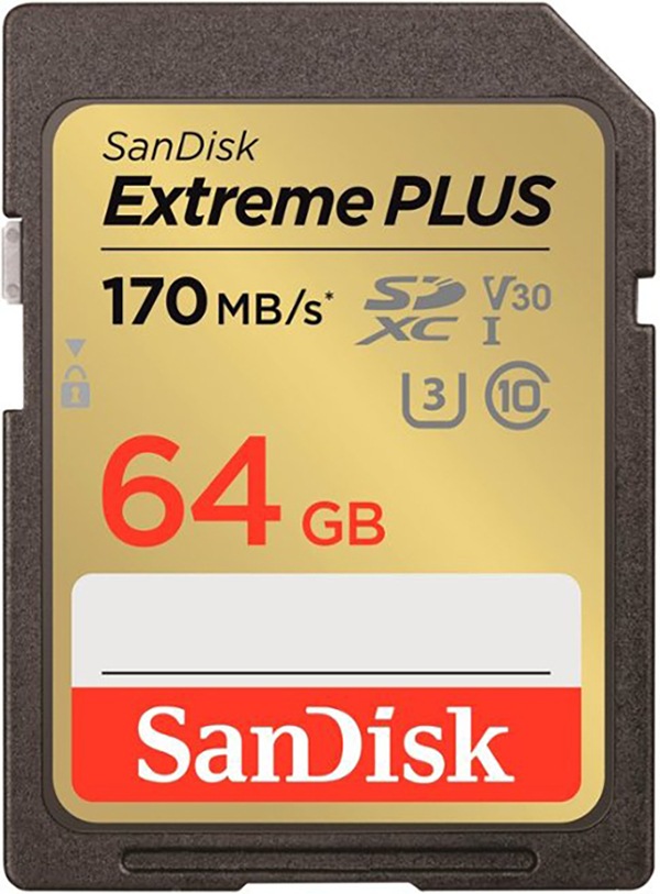 SanDisk Extreme PLUS 64GB SDXC UHS-I Memory Card