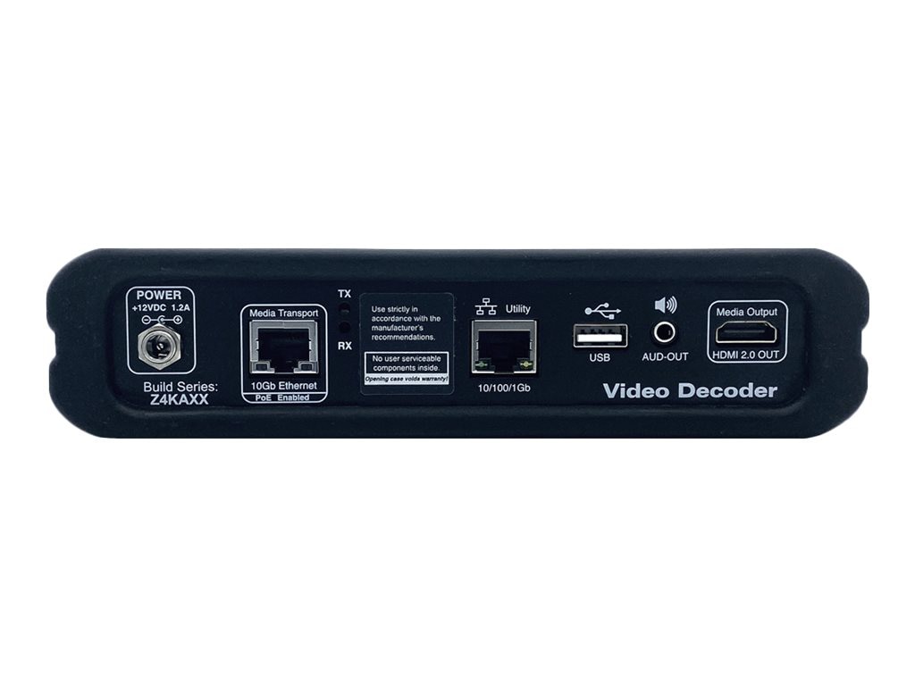 ZeeVee ZyPer4K-XS Z4KDECC3XS audio/video over IP decoder