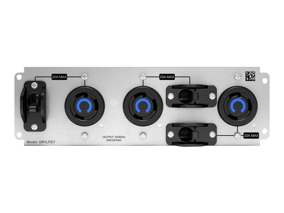APC Backplate Kit with 3x NEMA L6-20R Outlets for Smart-UPS Modular Ultra