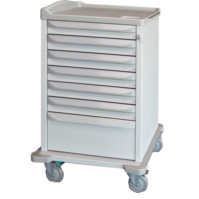 CAPSA M SERIES 3-WIDE MED CART