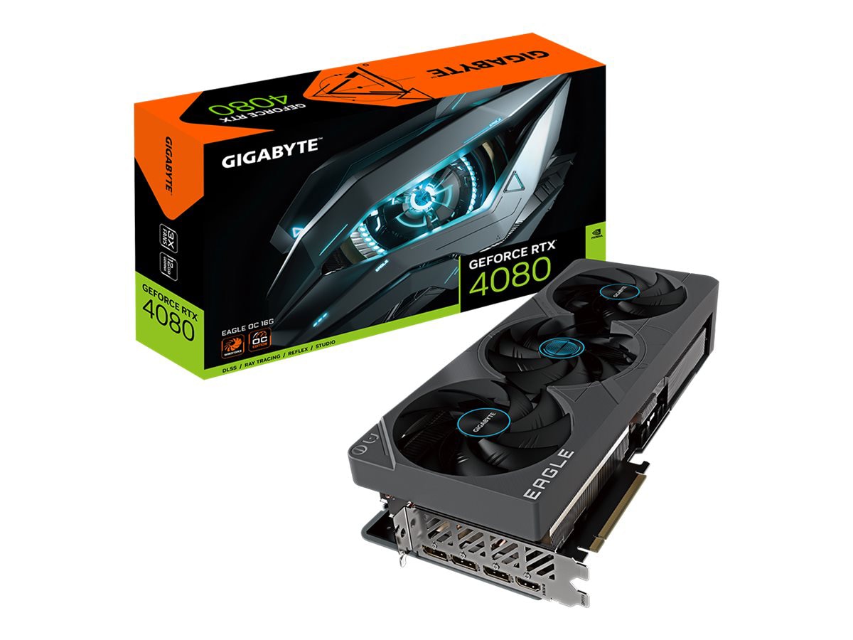 Gigabyte GeForce RTX 4080 16GB EAGLE OC graphics card GeForce RTX 4080 16 GB