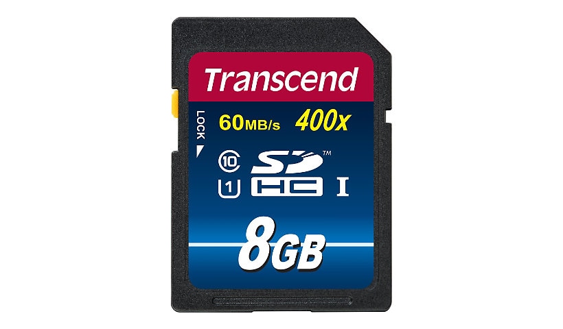 Transcend Premium - carte mémoire flash - 8 Go - SDHC UHS-I