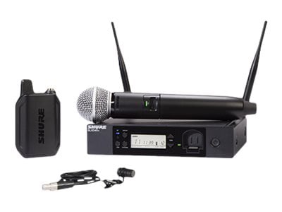 Shure GLX-D+ Dual Band Digital Wireless GLXD+124R+/85-Z3 Hand Held, Body Pack Combo - wireless microphone system
