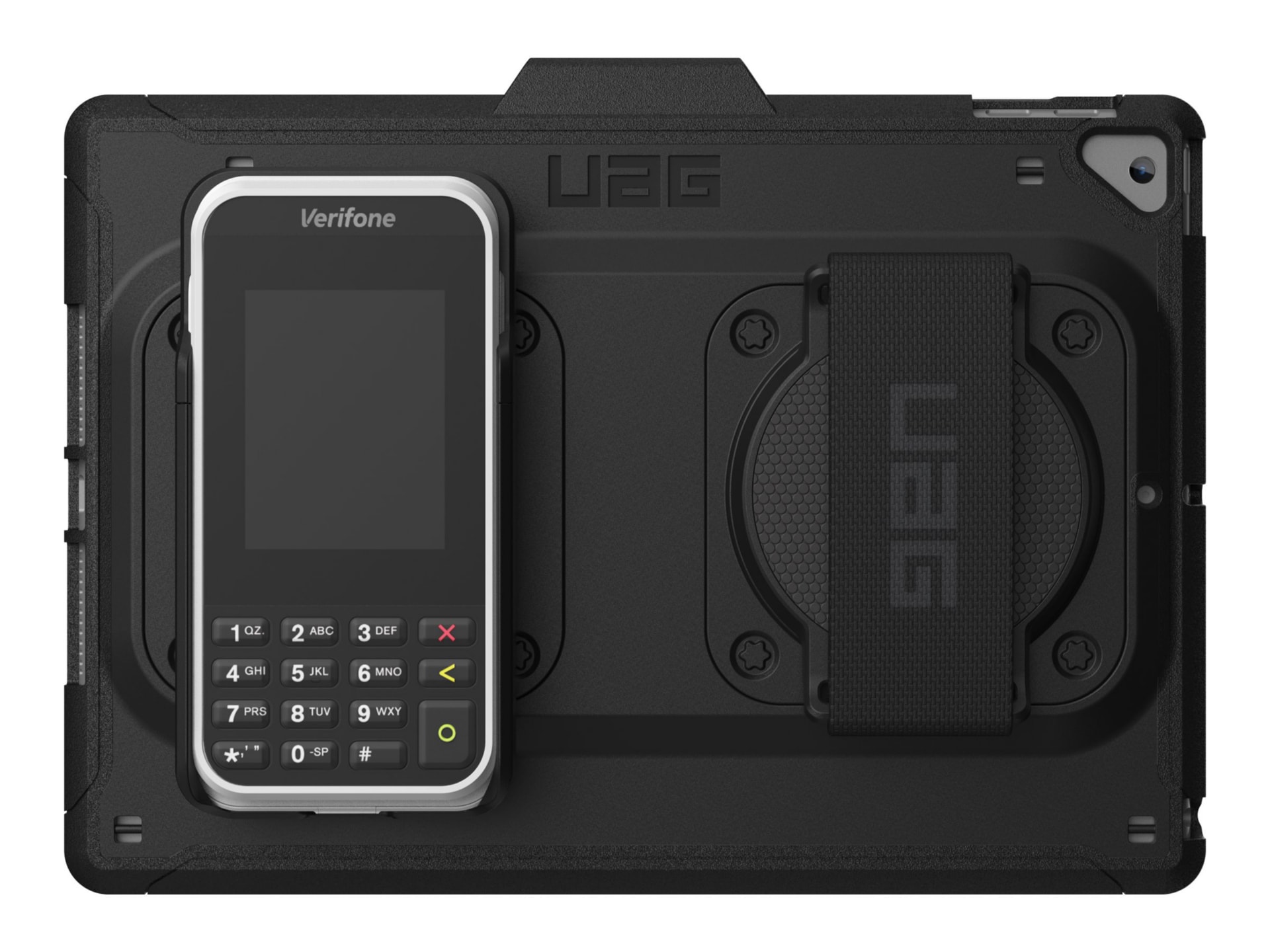 UAG Rugged iPad 10.2inch (7th/8th/9th, Gen) Mobile Pay System Case (MPOS) - Black - back cover for tablet