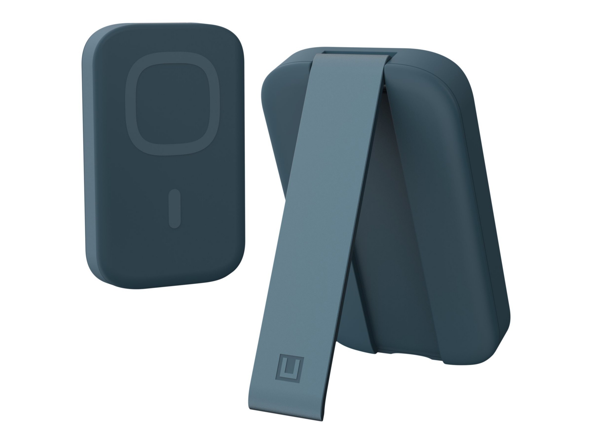 [U] Lucent Portable Battery (4000mAH) Pack w/KS for MagSafe iPhones 12,13,14- Deep Ocean power bank - with kickstand -