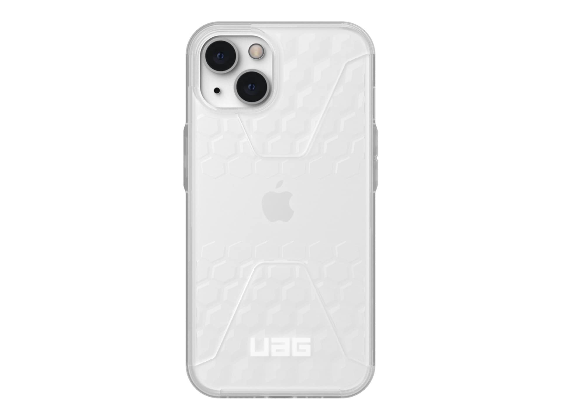 UAG Rugged Case for iPhone 13 5G [6.1-inch] - Civilian Frosted Ice - back cover for cell phone