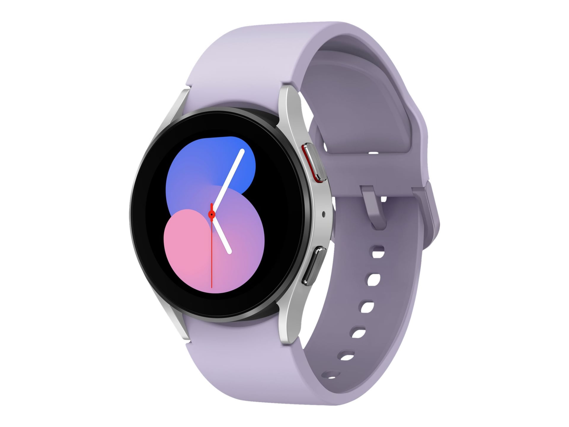 Samsung Galaxy Watch5 - silver - smart watch with sport band - purple - 16 GB