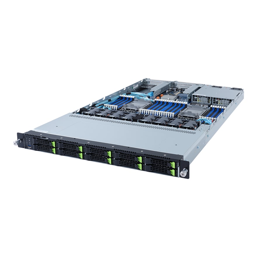 GIGABYTE R182-NA1 2x Xeon Platinum 8380 8x64GB Rack Server