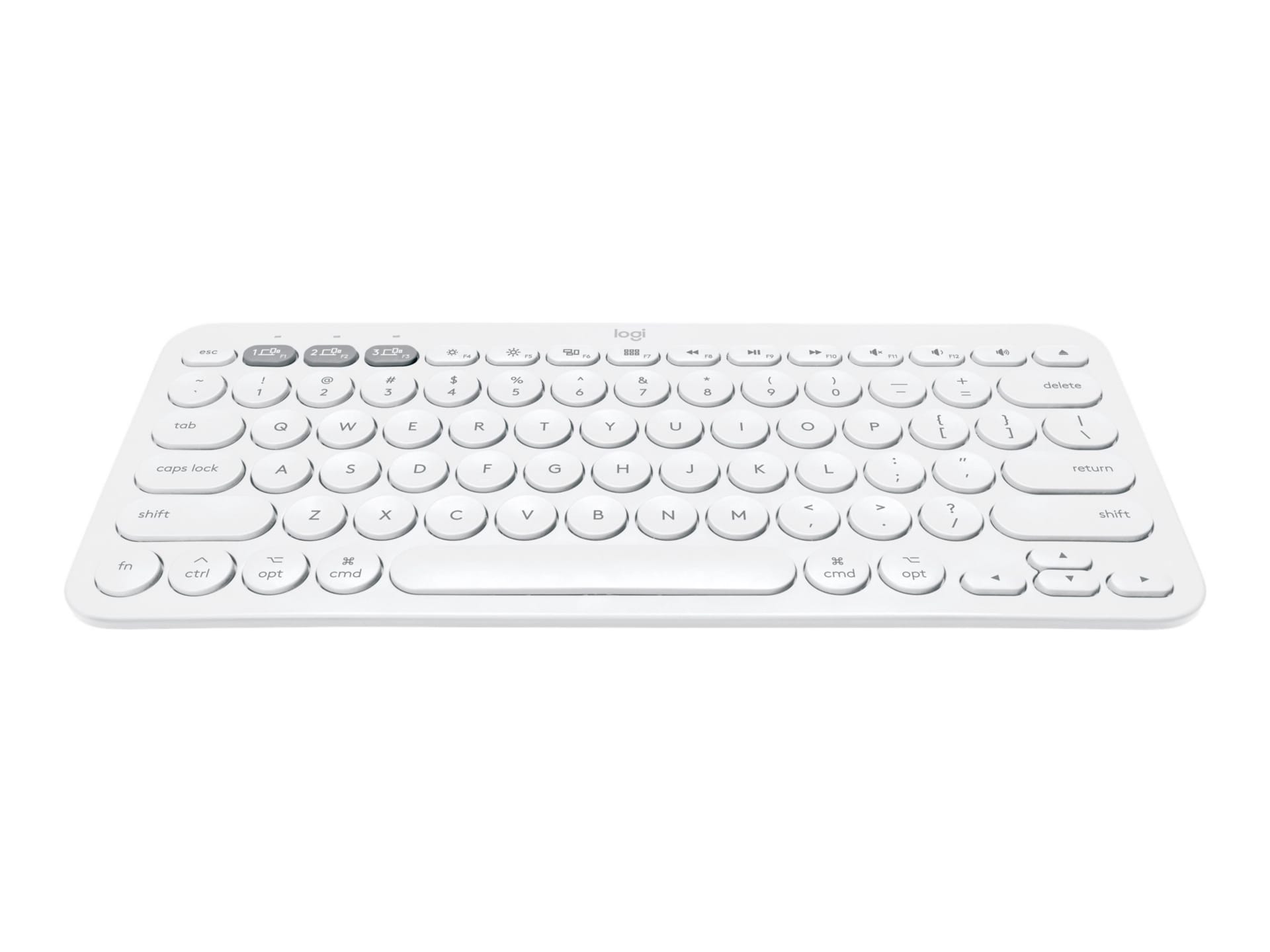 Logitech K380 Multi-Device Bluetooth Keyboard - clavier - blanc cassé