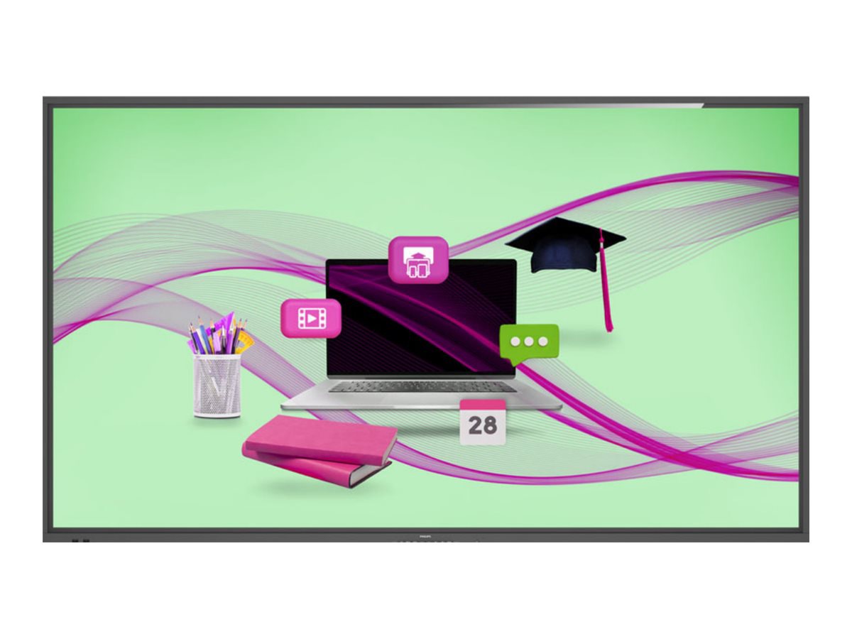 Philips 86BDL4052E E-Line - 86" Class (85.6" viewable) LED-backlit LCD display - 4K - for digital signage / interactive