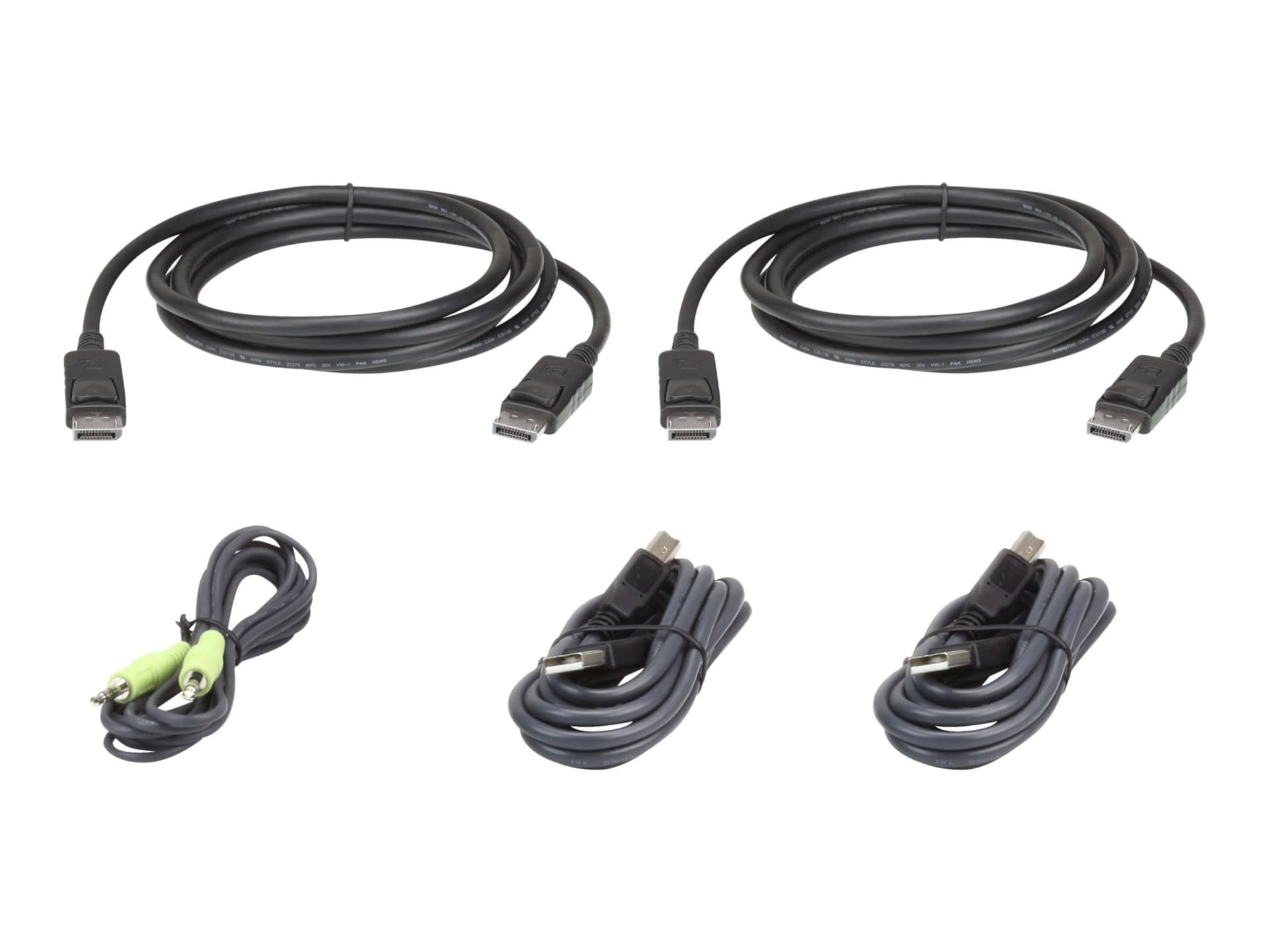 ATEN 2L-7D03UDPX5 - keyboard / video / mouse (KVM) cable kit - TAA Compliant