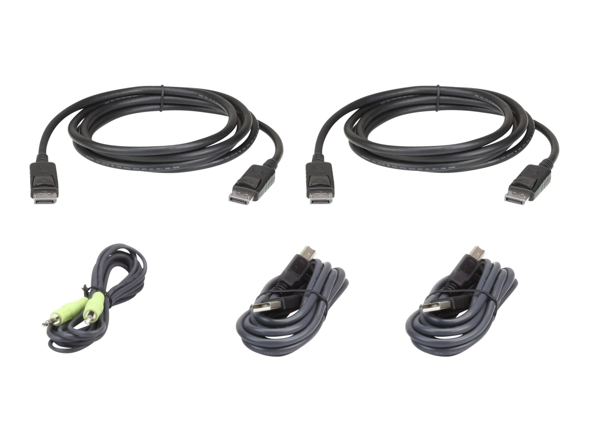 ATEN 2L-7D03UDPX5 - keyboard / video / mouse (KVM) cable kit - TAA Complian