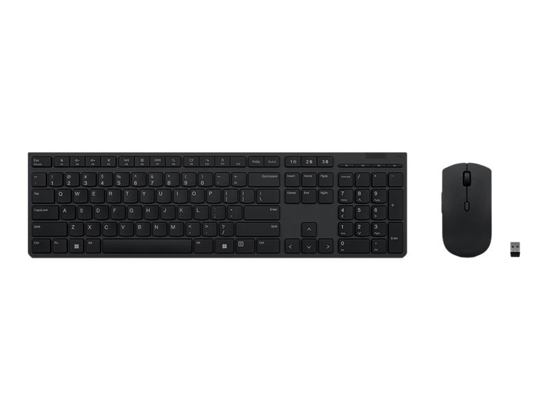 Lenovo Professional - keyboard and mouse set - QWERTY - US English Input Device