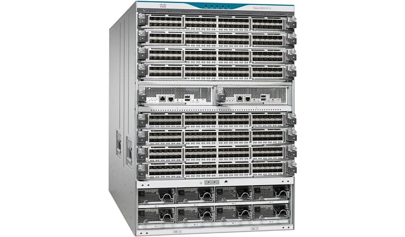 Cisco MDS 9710 Chassis with Two Sup-4 Supervisor,Six Fabric-3 Module and Six 3K AC Power Supply
