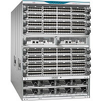 Cisco MDS 9710 Chassis with Two Sup-4 Supervisor,Six Fabric-3 Module and Si