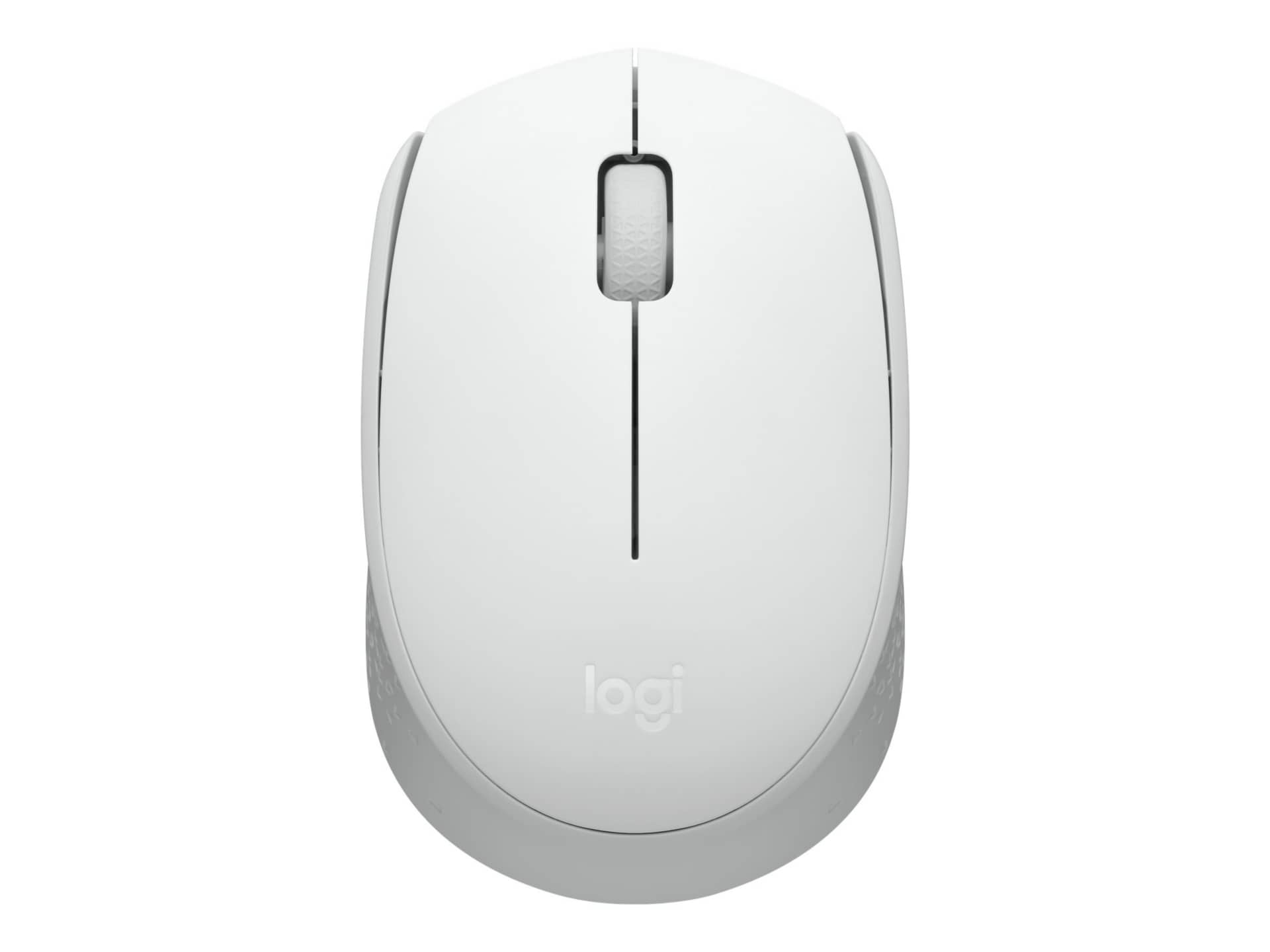 Logitech M170 Wireless Mouse, Ambidextrous, Off-white - mouse - 2.4 GHz - off-white