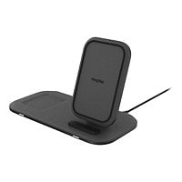 mophie wireless charging stand+ with USB-A port for Qi-enabled Devices