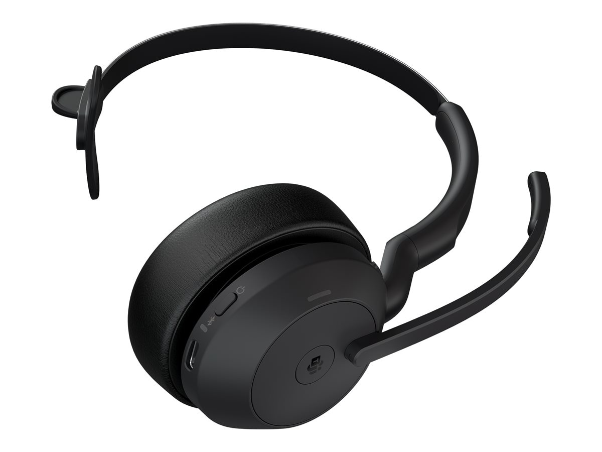 Jabra Evolve2 55 MS Mono - headset - with charging stand