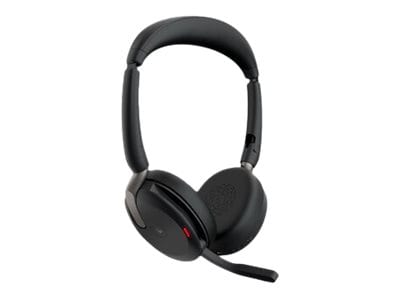 Jabra Evolve2 65 Flex MS Stereo - headset - with wireless charging pad