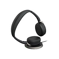 Jabra Evolve2 65 Flex UC Stereo - headset - with wireless charging pad