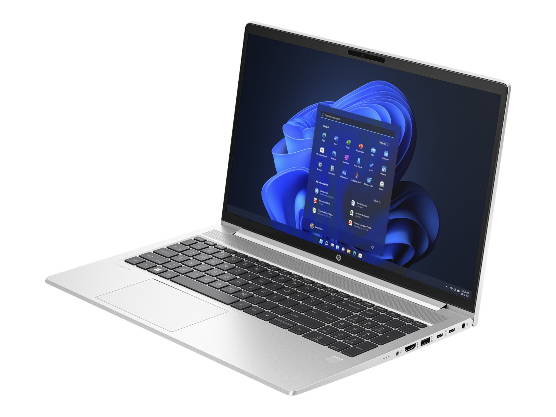 HP ProBook 450 G10 15.6" Laptop - Intel Core i7 13th Gen i7-1355U - 16 GB - 512 GB SSD - Windows 11 Pro - Pike Silver