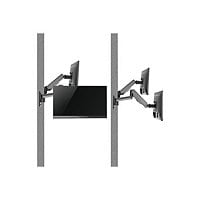 SIIG High Premium Aluminum Gas Spring Wall Mount Dual Monitor 17" to 32" -
