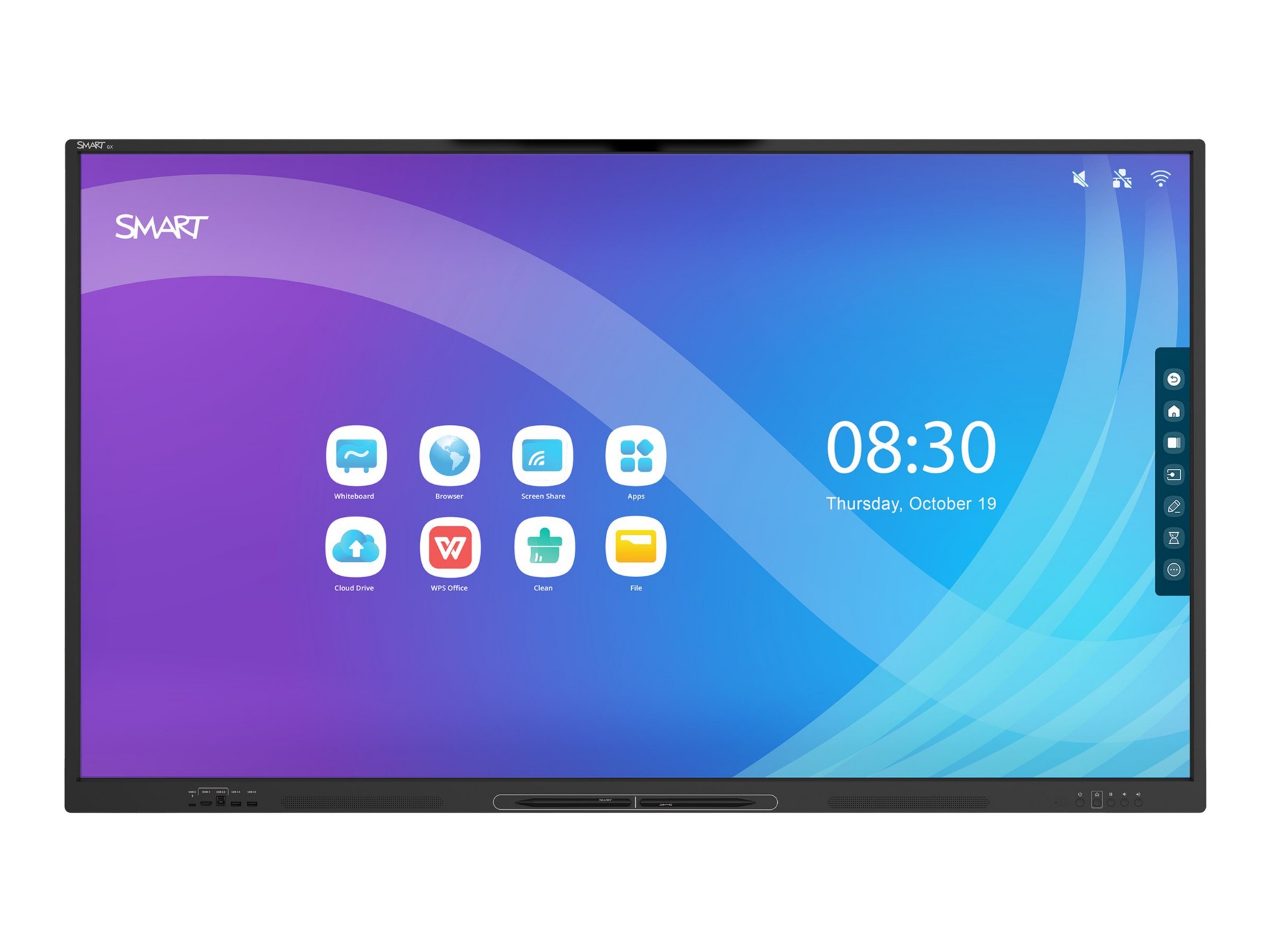 SMART Board GX086-V2 GX (V2) Series - 86" LED-backlit LCD display - 4K - for interactive communication