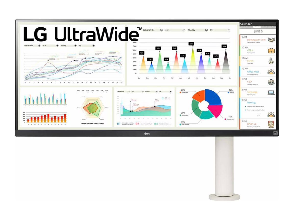 LG 34BQ680-W 34" Class UW-UXGA LCD Monitor - 21:9 - Textured Black, Texture
