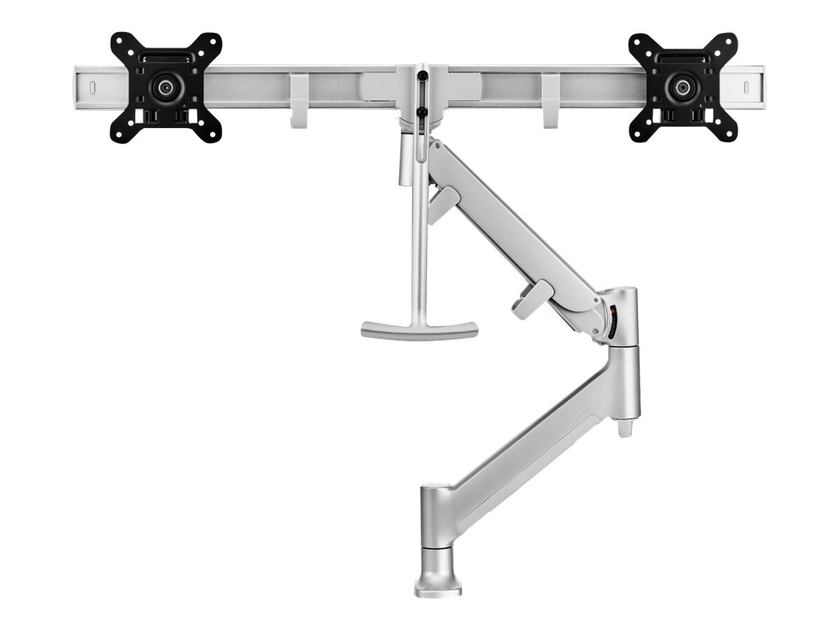 Atdec AWMS-RHXB-H-S - mounting kit - adjustable arm - for 2 monitors - silver