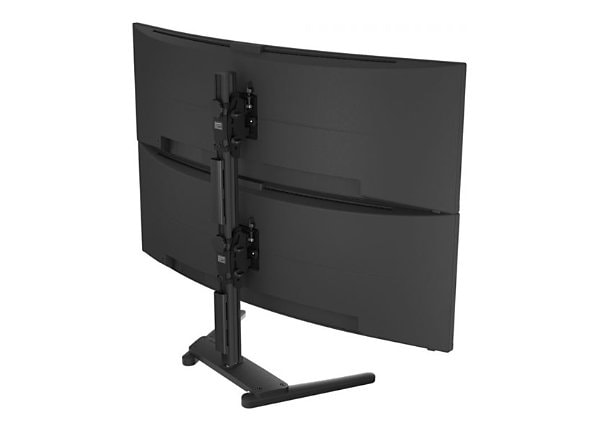 Atdec AWMS-2-BT75-FS stand - free-standing - for 2 LCD displays/ curved LCD displays - heavy duty - black