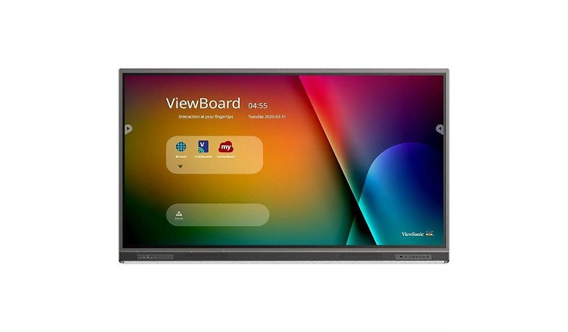 ViewSonic ViewBoard IFP7552-1CN - 4K Interactive Display with Integrated Software, USB C, RJ45 - 400 cd/m2 - 75"